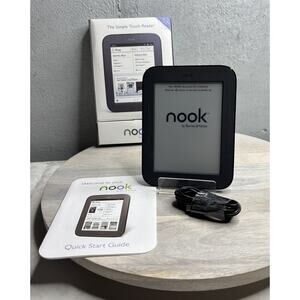 Barnes & Noble Nook Simple Touch 2GB, Wi-Fi, 6in eBook Reader - Black